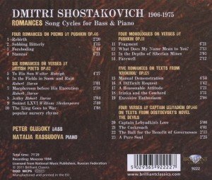 Shostakovitch: Romatische Lieder