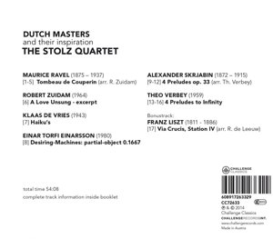 Stolz Quartet, T: Dutch Masters