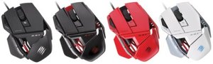 Mad Catz R.A.T. 3 Gaming Mouse für PC und Mac, weiss