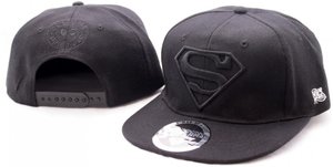 Superman Baseball Cap, Kappe, Black Logo II, schwarz