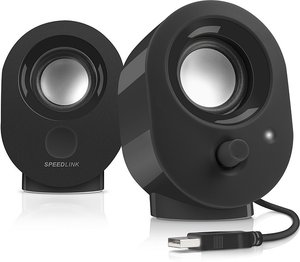 SNAPPY Stereo Speakers, Lautsprecher, schwarz