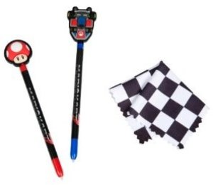 Mario Kart Stylus Pack (2 Stifte, Reinigungstuch, Zielflagge)