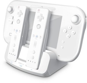 TRIDOCK Ladestation 3-in-1 für Wii-U(R)-Controller - Charger, weiss