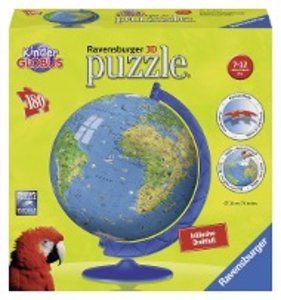 Ravensburger 12326 - XXL Kindererde 3D, 180 Teile puzzleball®