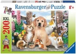 Ravensburger 12688 - Tierisch gute Freunde, 200 Teile XXL Puzzle