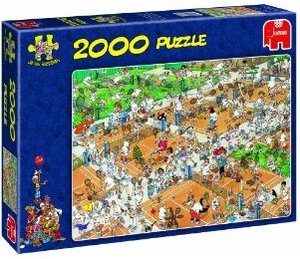Jumbo 17075 - Der Tennisplatz, 2000 Teile Puzzle
