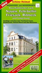 Doktor Barthel Karte Havelländisches Luch, Nauen, Fehrbellin, Friesack, Ribbeck und Umgebung
