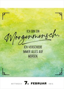 myNOTES Abreißkalender Heute: Tag der geschlossenen Tür!