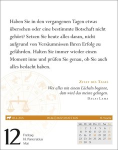Waage Sternzeichenkalender 2023: Tagesabreißkalender. Mini-Tischkalender 2023 mit täglichem Horoskop. Kleiner Kalender mit täglichem Blick in die Sterne.