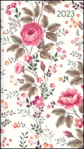 Miniplaner Style Rosenblüten 2023 - Taschen-Kalender 9x15 cm - Weekly - 64 Seiten - 1 Seite 1 Woche - Notiz-Heft - Alpha Edition