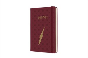 Moleskine 12 Monate Tageskalender 2022 - Harry Potter, Large/A5, Bordeaux Rot
