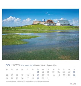 Nordseeküste Postkartenkalender 2026