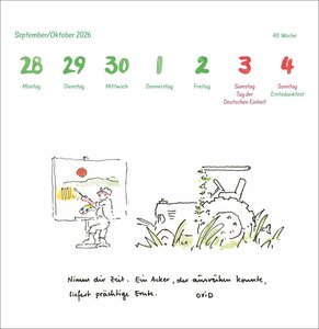 Helme Heine: Philosophisches Premium-Postkartenkalender 2026