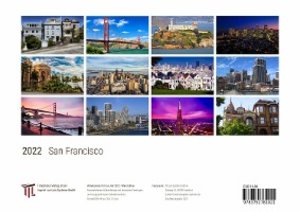 San Francisco 2022 - White Edition - Timokrates Kalender, Wandkalender, Bildkalender - DIN A4 (ca. 30 x 21 cm)