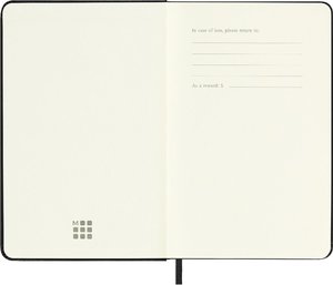 Moleskine 12 Monate Tageskalender 2024, Pocket/A6, Schwarz