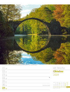 Malerisches Deutschland - Wochenplaner Kalender 2024