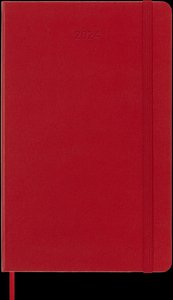 Moleskine 12 Monate Tageskalender 2024, Large/A5, Scharlachrot