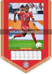 FC Bayern München 2024 - Mini-Bannerkalender - Fan-Kalender - Fußball-Kalender - 21x29,7 - Sport
