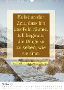 ABSCHIEDE NEUE WEGE GEHEN  Weisheiten und Zitate (Wandkalender 2023 DIN A3 hoch)