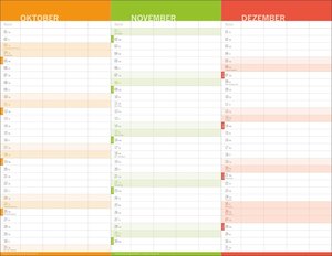 3-Monats-Familienplaner 2026