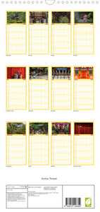 Familienplaner Kyotos Tempel - Bilder aus Japan (Wandkalender 2023 , 21 cm x 45 cm, hoch)