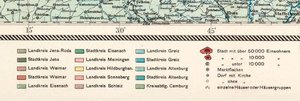Historische Karte: LAND THÜRINGEN 1920, Planokarte