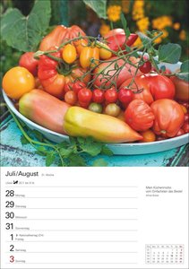 Küchenkalender Wochenplaner 2025 - 53 Blatt mit Zitaten und Rezepten