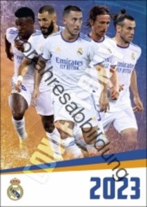 Real Madrid FC Posterkalender 2024. Fußball-Wandkalender mit den besten Momenten der Spieler von Real Madrid. 29,7 x 42 cm. Hochformat.