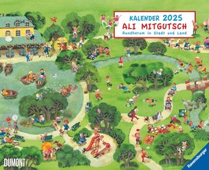 Ali Mitgutsch 2025 – Wimmelbilder – DUMONT Kinder-Kalender – Querformat 52 x 42,5 cm – Spiralbindung