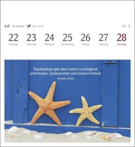 Momente des Glücks Postkarten-Kalender 2024. Positive Stimmung und Zufriedenheit im Postkartenformat. Wochenkalender mit Zitaten und schönen Fotos zum Sammeln und Verschicken
