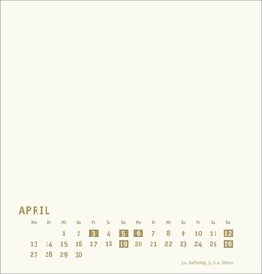 Premium-Bastelkalender gold mittel 2026