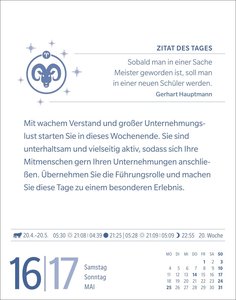 Widder Sternzeichenkalender 2026