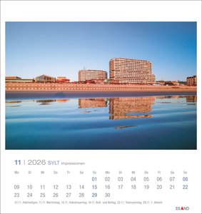 Sylt Impressionen Postkartenkalender 2026