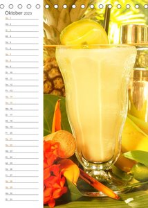 Tropical Cocktails - Erfrischend und fruchtig (Tischkalender 2023 DIN A5 hoch)