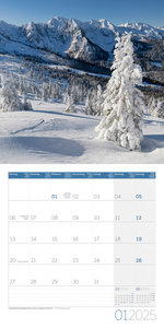 Alpen Kalender 2025 - 30x30