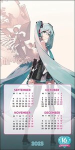 Hatsune Miku Broschur-Kalender 2024. Die japanische virtuelle Sängerin in einem Bildkalender 2024. Toller Kalender für Anime-Fans! Kalender mit Monatskalendarium.