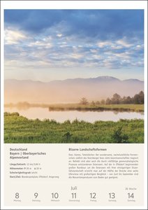 Wanderlust Wochen-Kulturkalender 2024. Fotokalender mit den schönsten Wanderwegen Deutschlands und Europas. Informativer Kalender mit Touren-Beschreibungen
