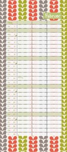 Tapetenwechsel 2025 - Kalender für zwei - Notizkalender - Partner-Planer - Format 22 x 49,5 cm