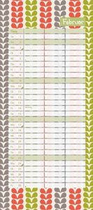 Tapetenwechsel 2025 - Kalender für zwei - Notizkalender - Partner-Planer - Format 22 x 49,5 cm