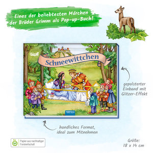 Trötsch Märchenbuch Pop-up-Buch Schneewittchen