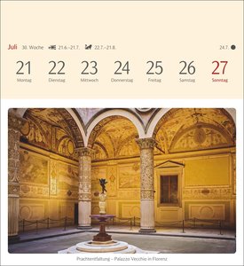 Das Glück liegt in Italien Postkartenkalender 2025