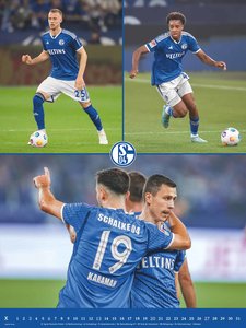 FC Schalke 04 2024 - Poster-Kalender-XL - Fußball-Kalender - Fan-Kalender - 48x64 - Sport