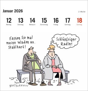 Peter Butschkow: Fahrrad unser Premium-Postkartenkalender 2026