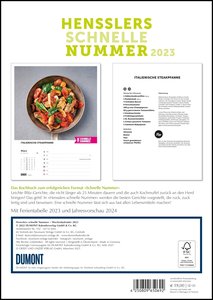 Hensslers schnelle Nummer Wochenkalender 2023 – pro Woche 1 Rezept – mit Notizfeldern – Format DIN A4 – Spiralbindung
