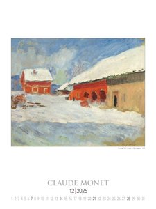 Claude Monet 2025 - Bild-Kalender 42x56 cm - Kunst-Kalender - Wand-Kalender - Malerei - Alpha Edition