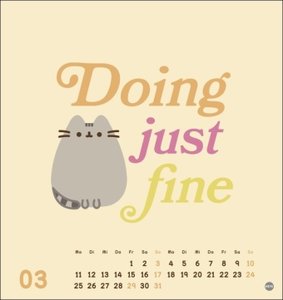 Pusheen Postkartenkalender 2024. Witziger Kalender mit Postkarten der berühmten Katze zum Sammeln und Verschicken. Monats-Tischkalender zum Aufstellen oder Aufhängen, Format 16 x 17 cm.