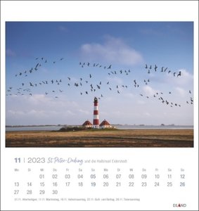 St. Peter-Ording und die Halbinsel Eiderstedt Postkartenkalender 2023