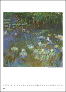 Claude Monet 2023 - Kunst-Kalender - Poster-Kalender - 50x70