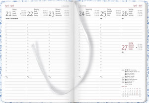 Ladytimer Grande Terrazzo 2025 - Taschen-Kalender A5 (15x21 cm) - Fliesen - Notiz-Buch - Weekly - 128 Seiten - Alpha Edition