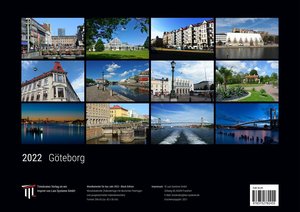Göteborg 2022 - Black Edition - Timokrates Kalender, Wandkalender, Bildkalender - DIN A3 (42 x 30 cm)